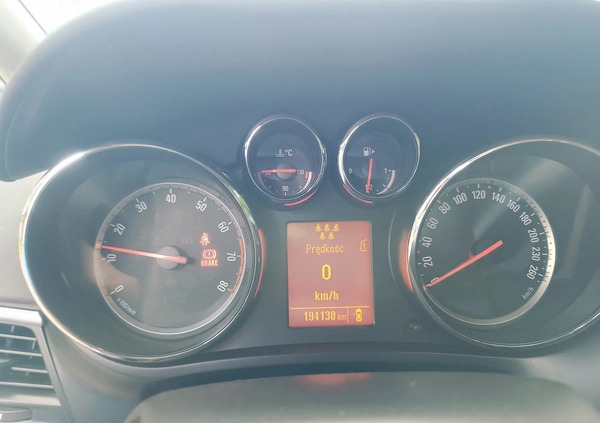 Opel Zafira cena 38200 przebieg: 194000, rok produkcji 2012 z Brzozów małe 79